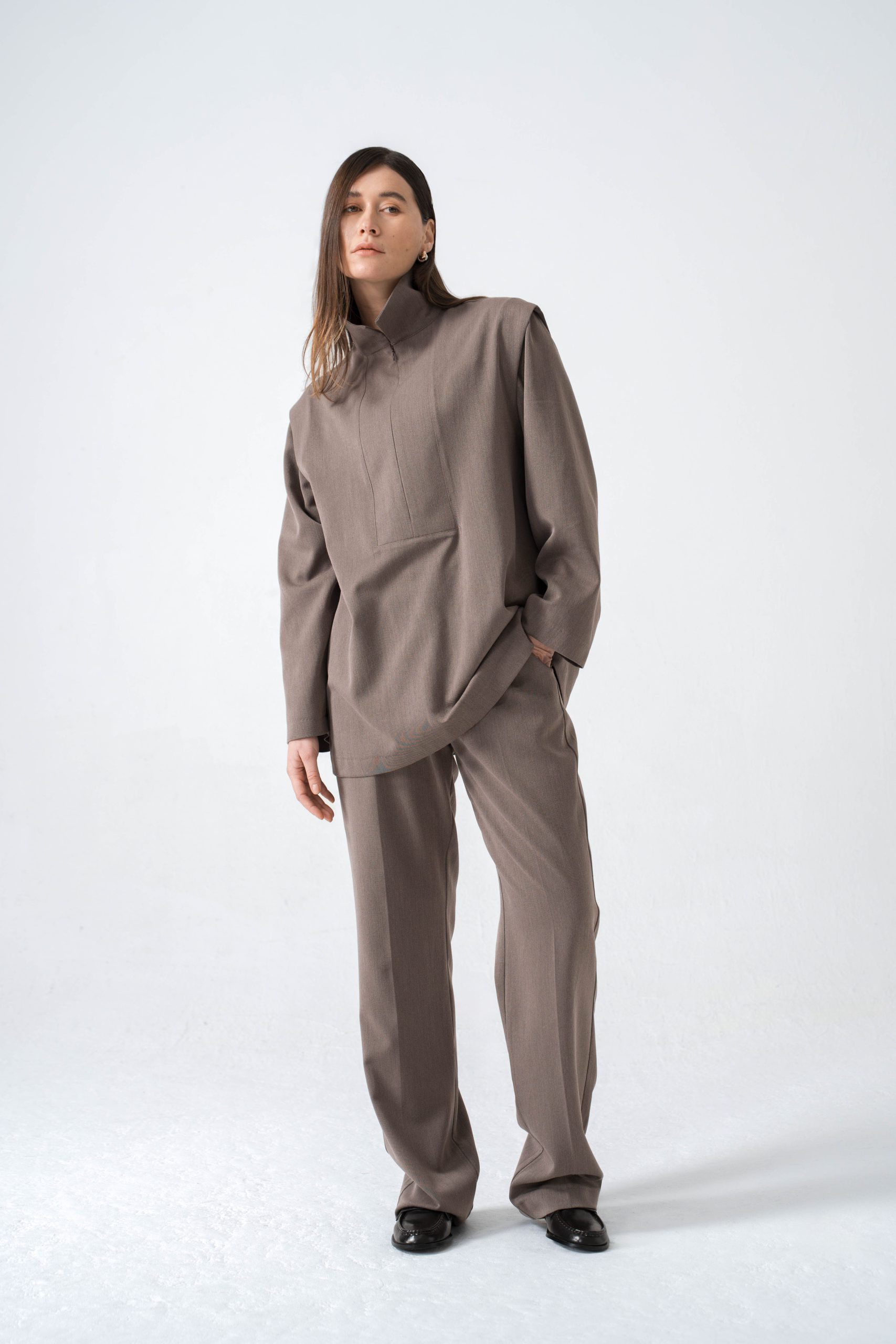 LOIS BLOUSE TAUPE
